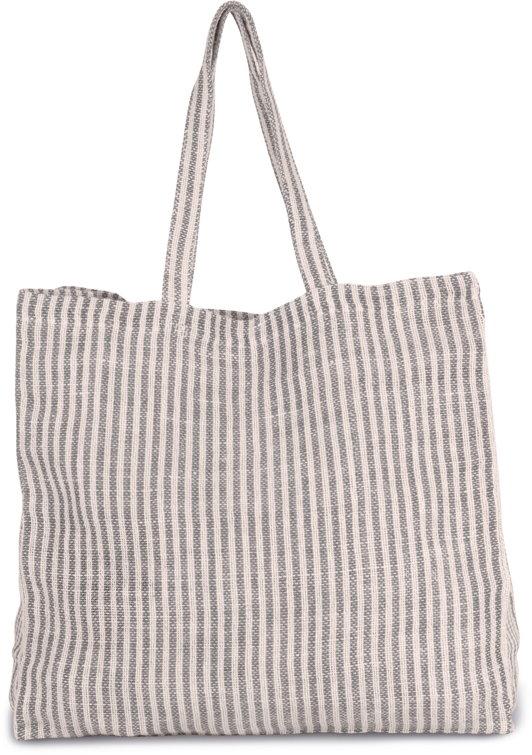 Shopping bag with stripes in juco