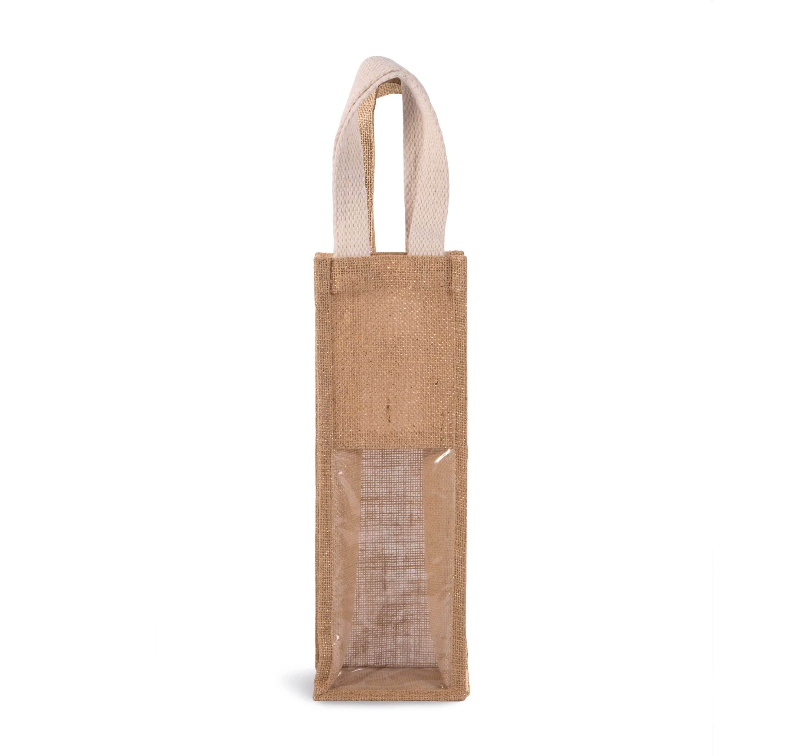 Sac porte-bouteille en jute