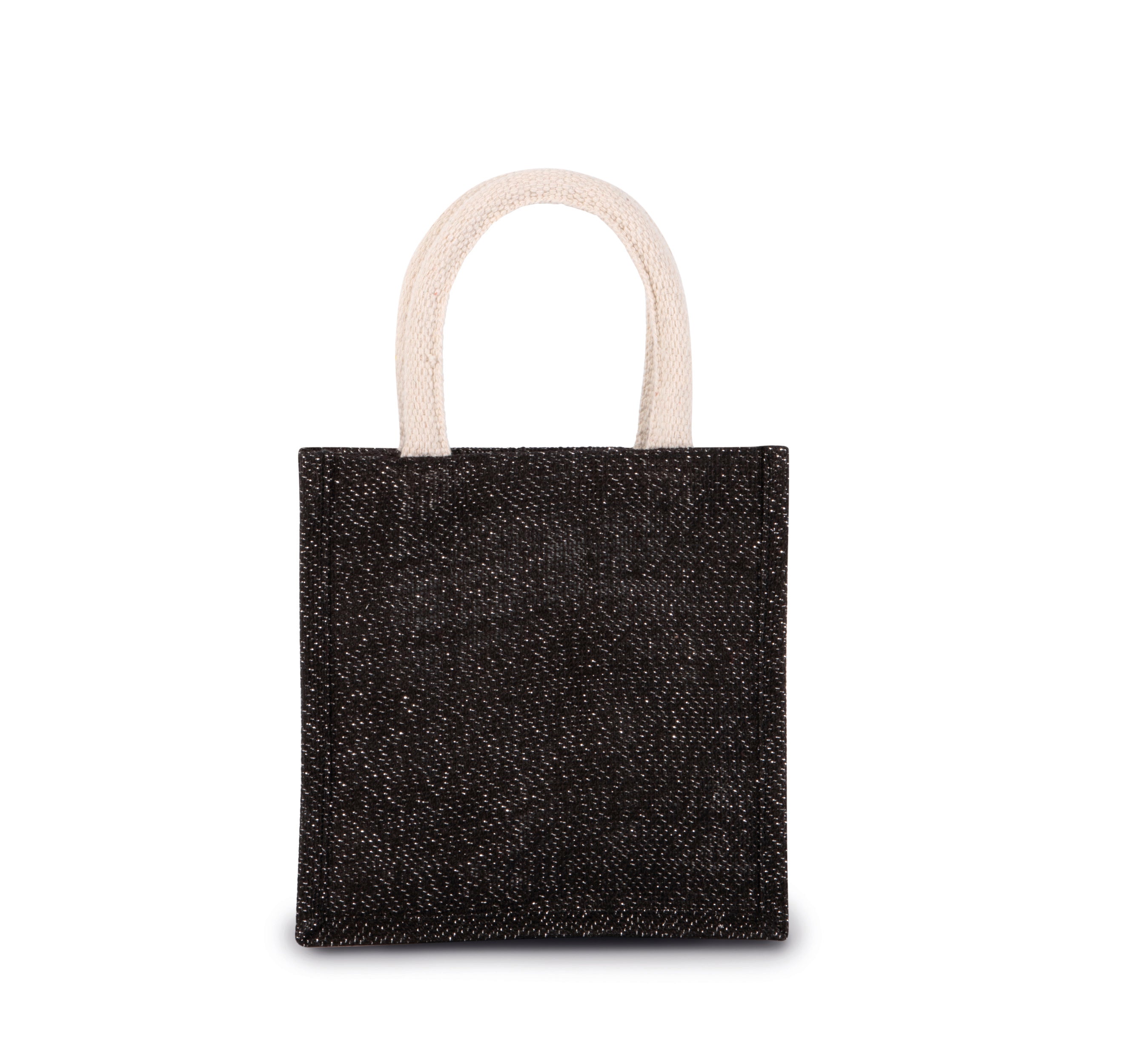Jute canvas tote bag - small model