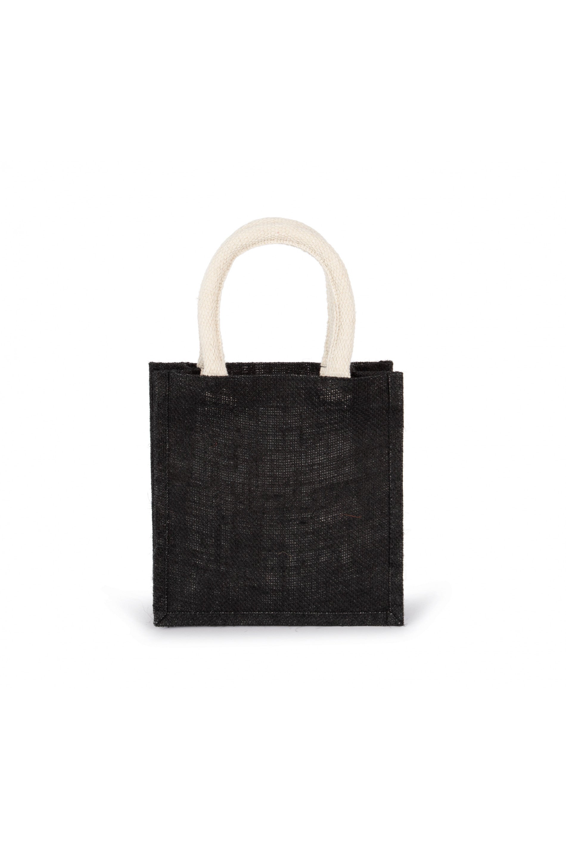 Jute canvas tote bag - small model