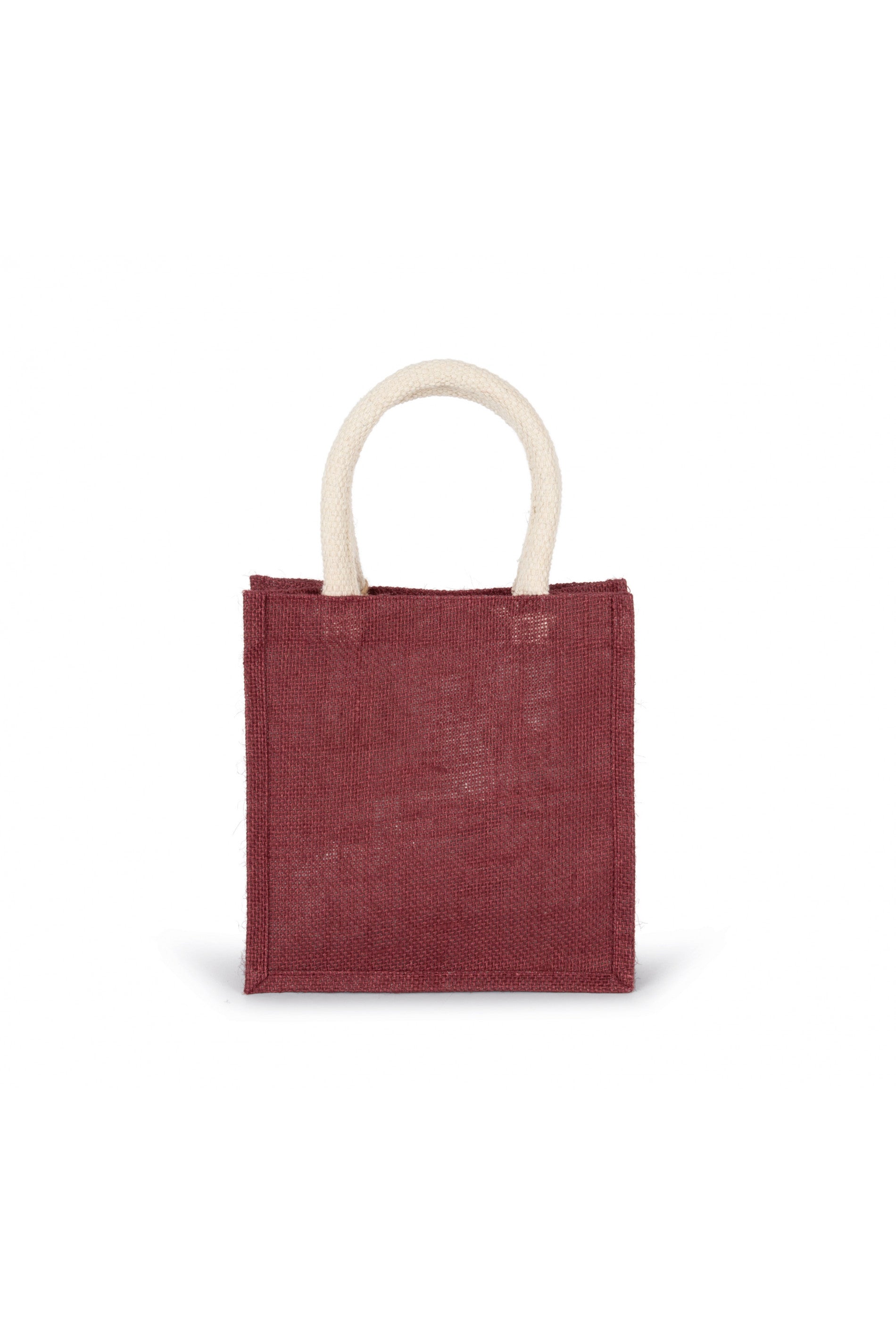 Jute canvas tote bag - small model