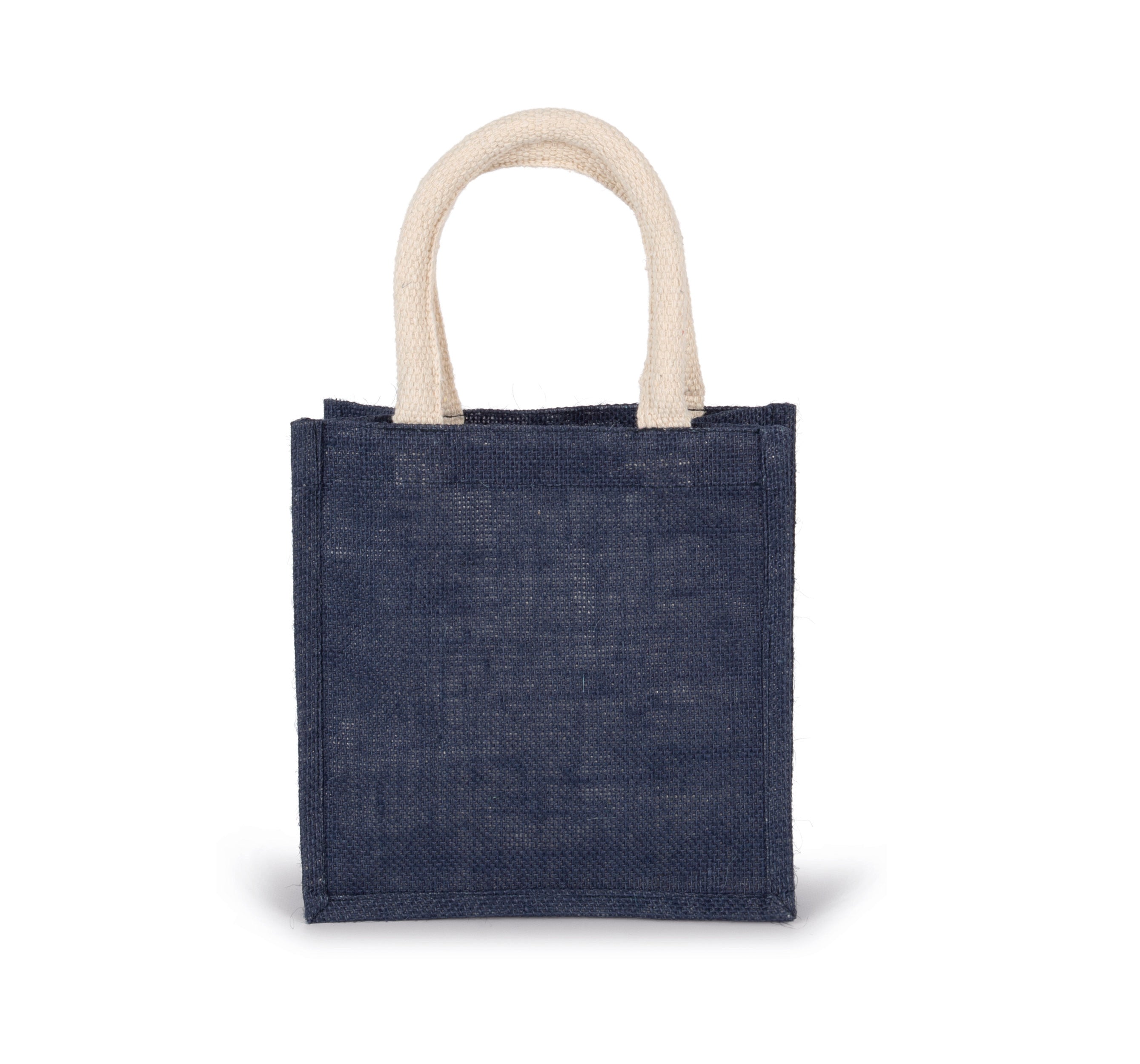 Jute canvas tote bag - small model