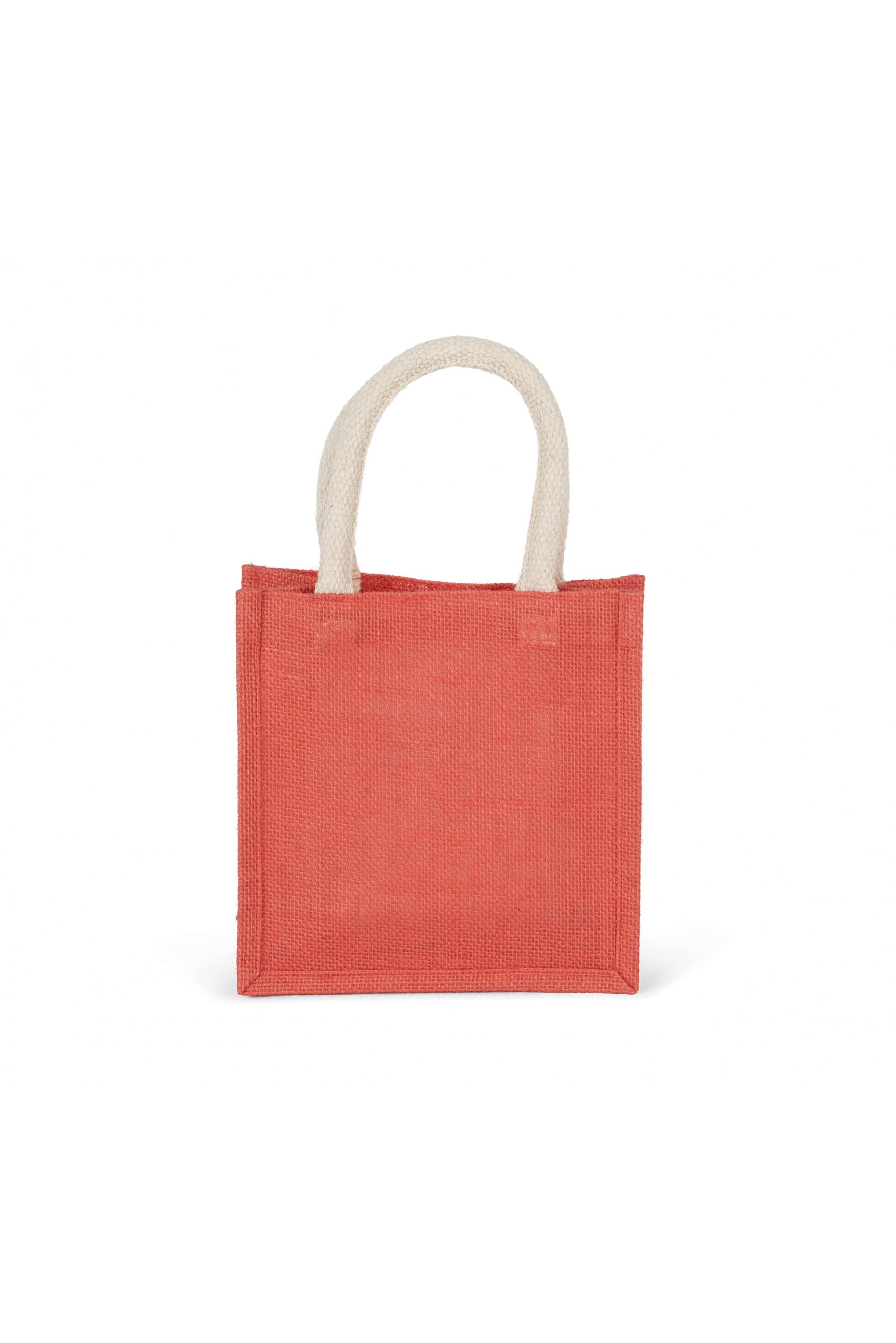 Jute canvas tote bag - small model