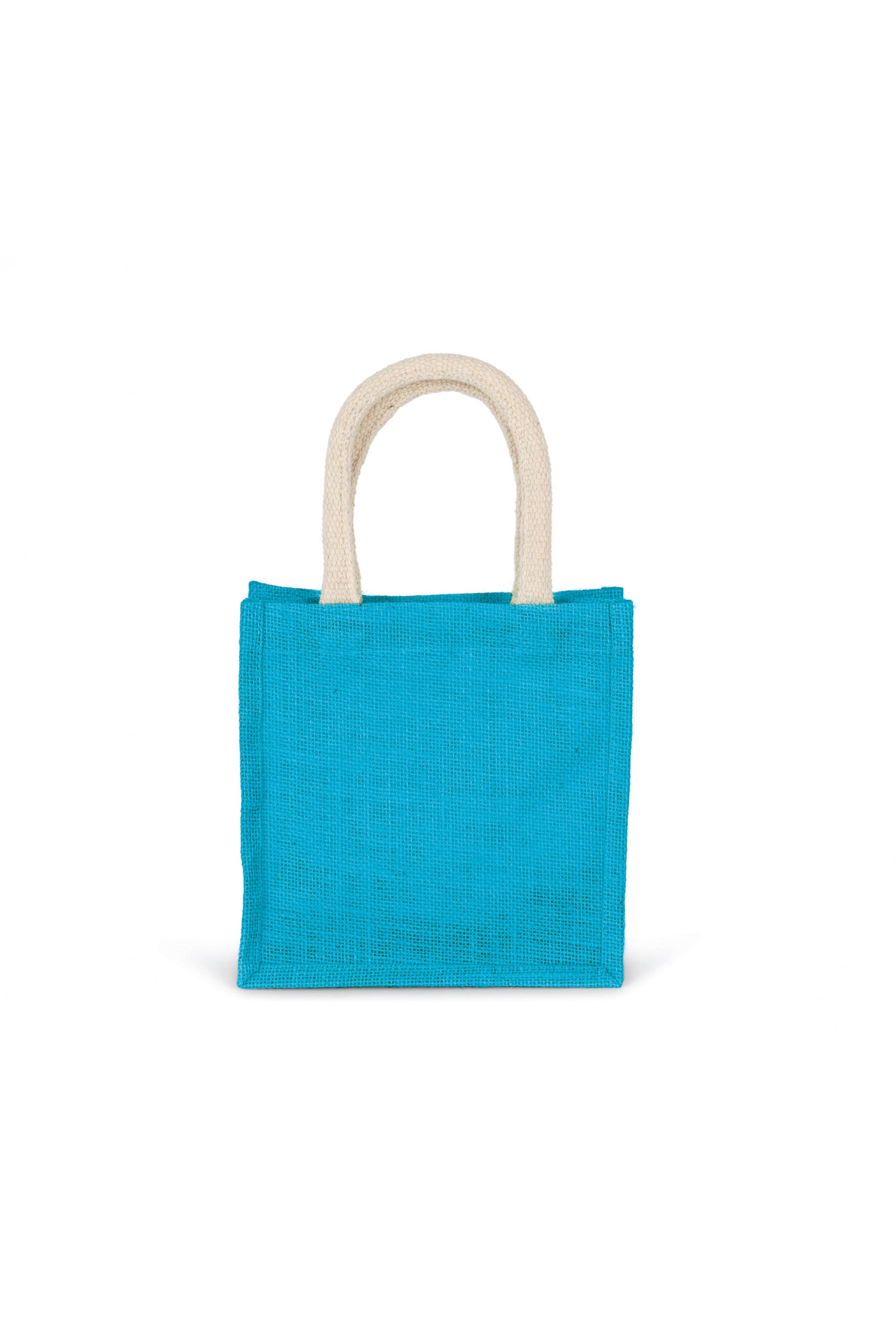 Jute canvas tote bag - small model
