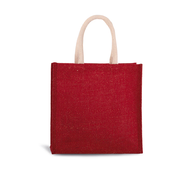 Sac style cabas en toile de jute - grand modèle