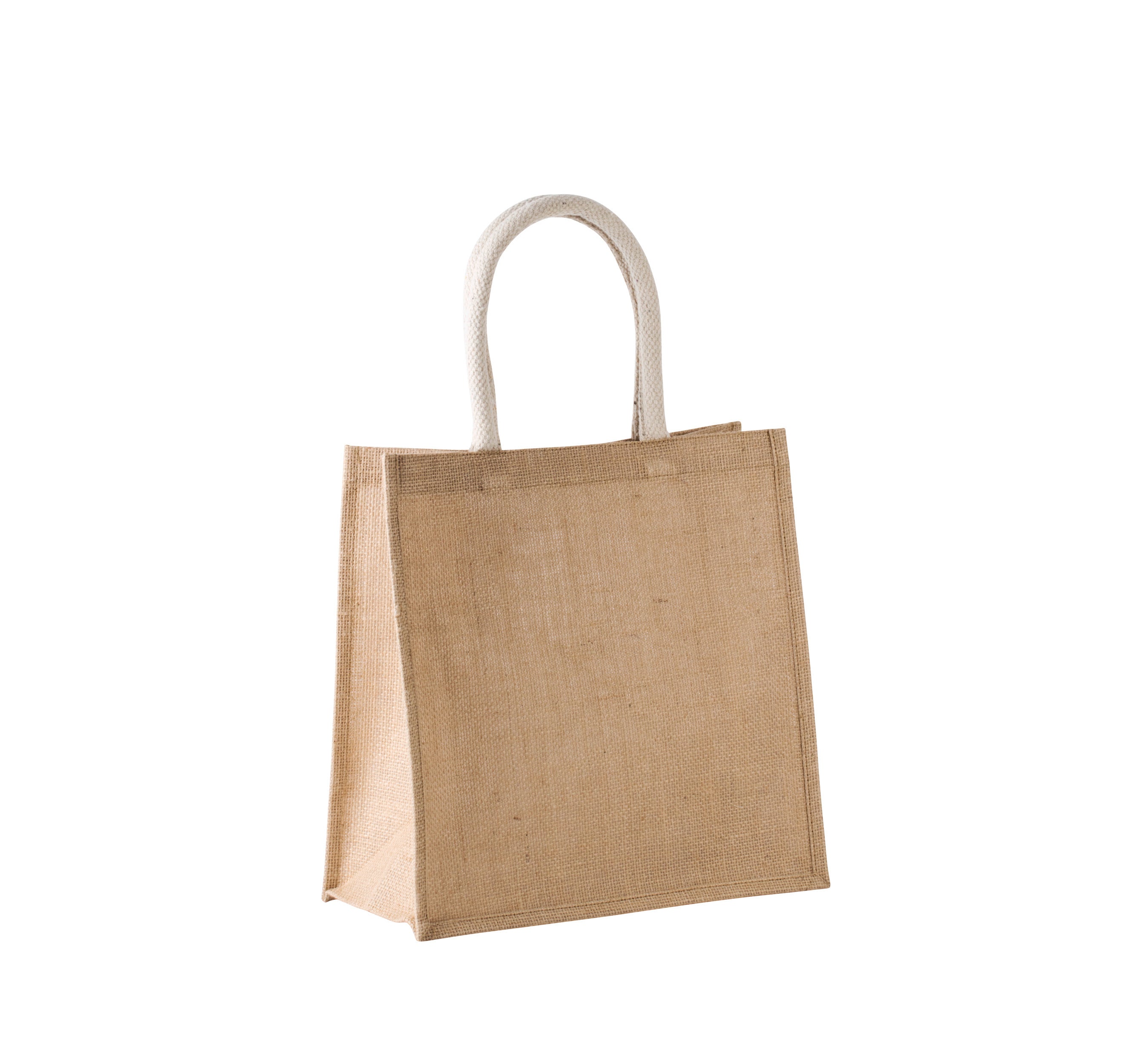 Jute canvas draagtas - groot model