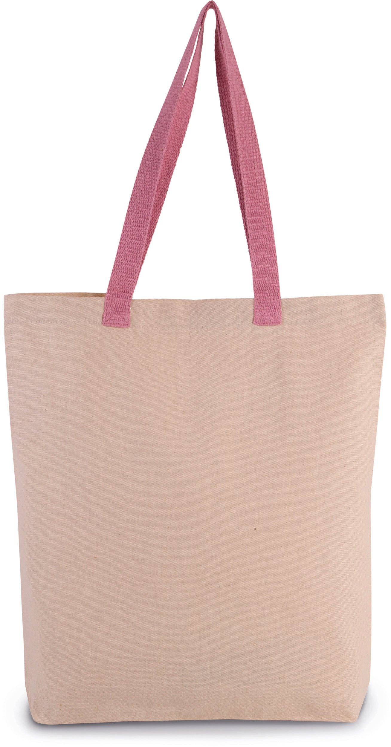 Sac shopping à soufflet avec poignées contrastées