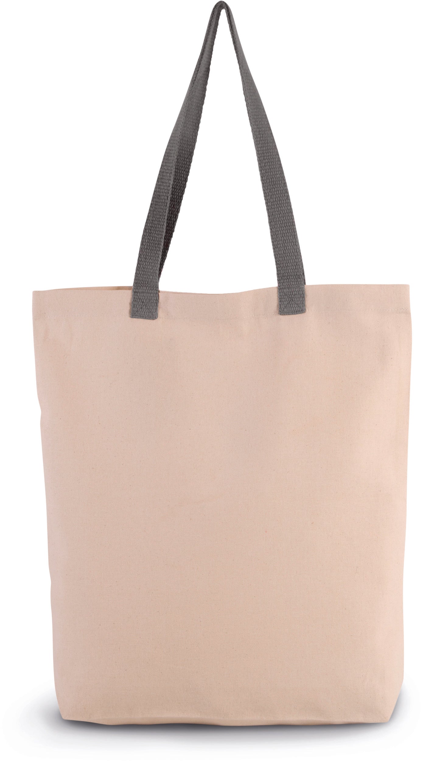 Sac shopping à soufflet avec poignées contrastées
