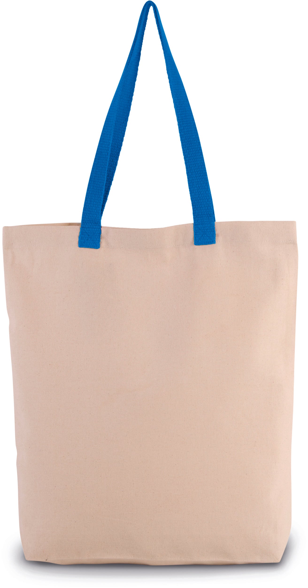 Sac shopping à soufflet avec poignées contrastées