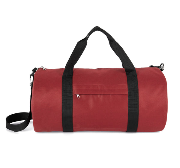 Recycled tubular bag with front pocket