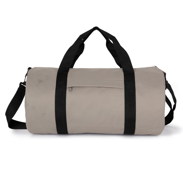 Recycled tubular bag with front pocket