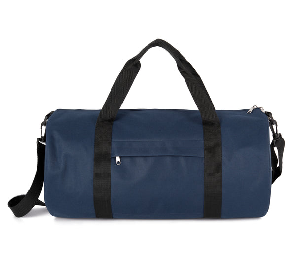 Recycled tubular bag with front pocket