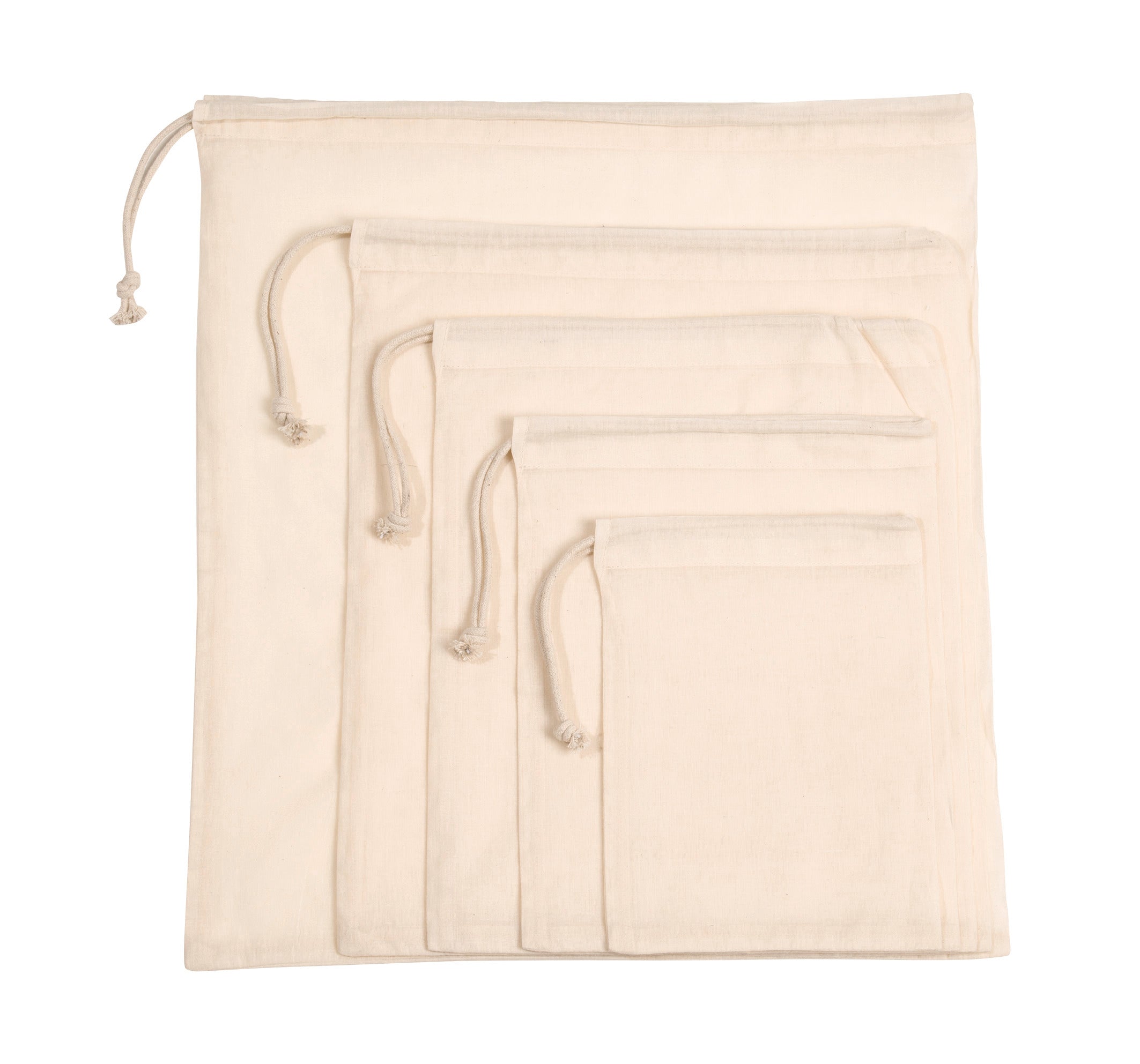 Organic cotton drawstring bag