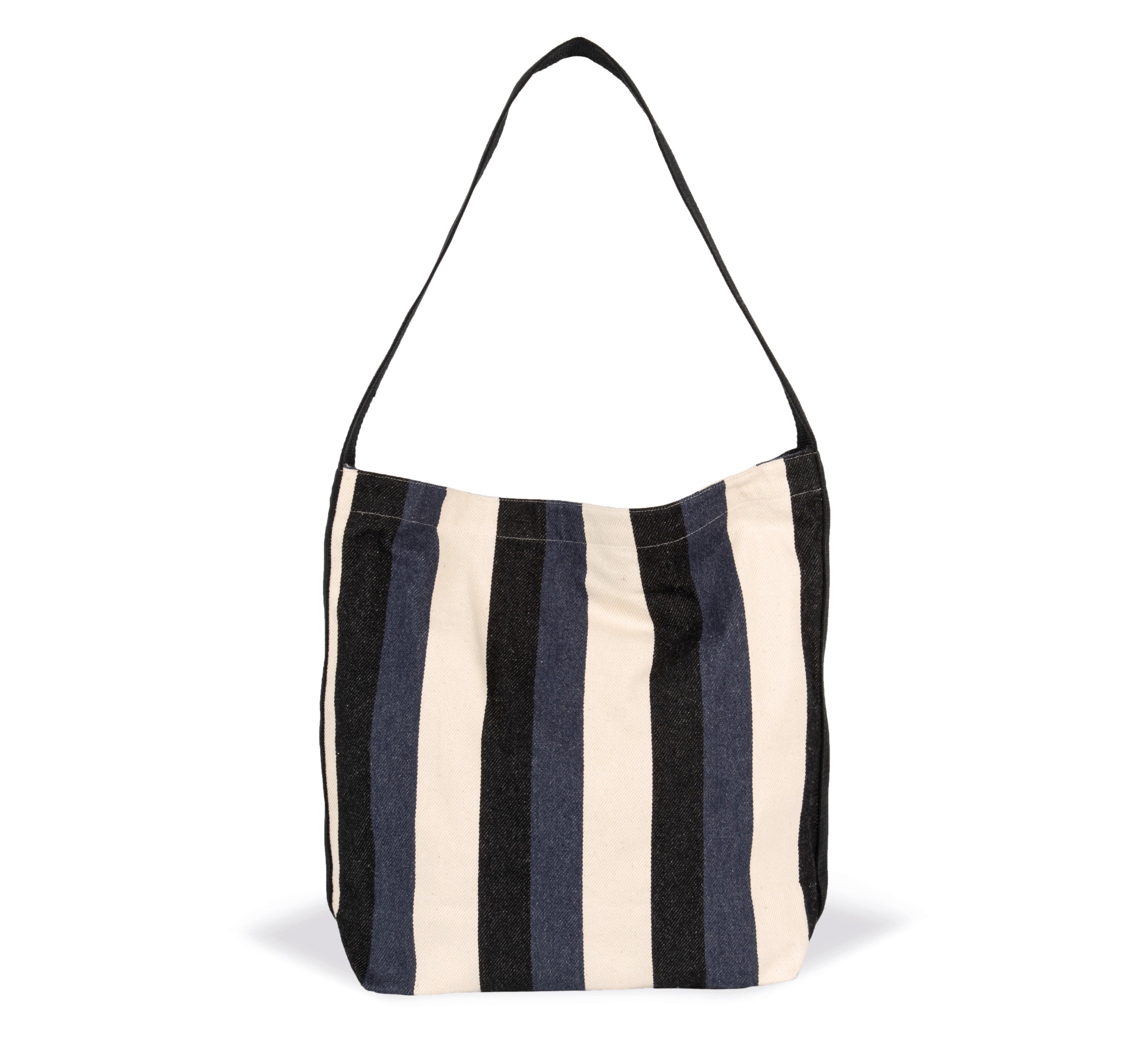 Sac bandoulière recyclé -  Motif rayé