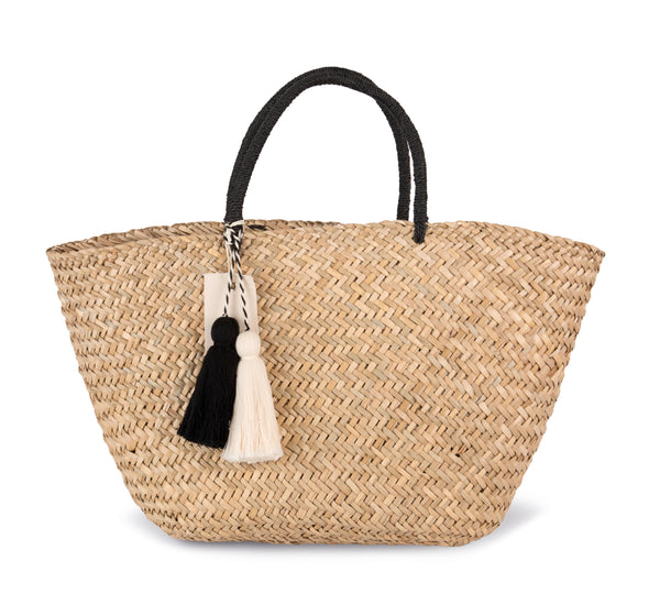 Panier shopping en paille