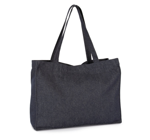 Grand sac shopping denim