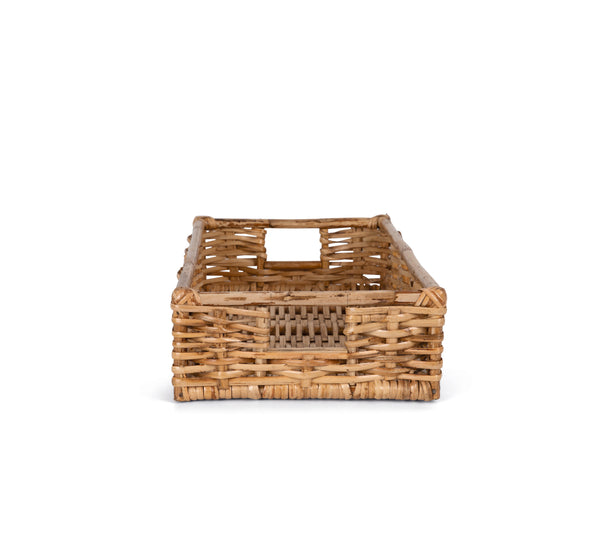 Panier rectangulaire en rotin