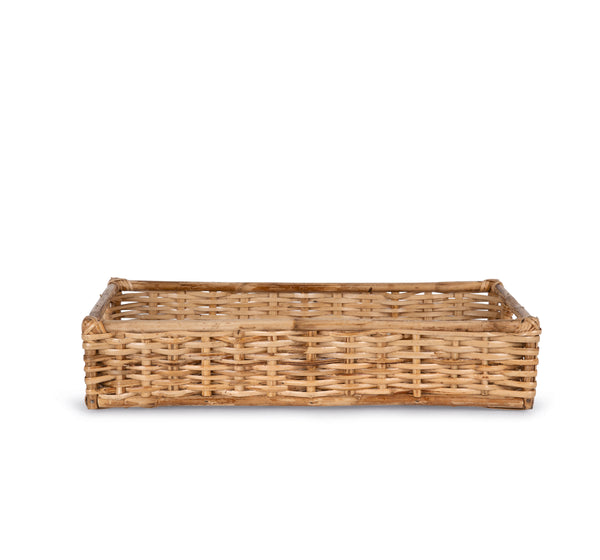 Panier rectangulaire en rotin