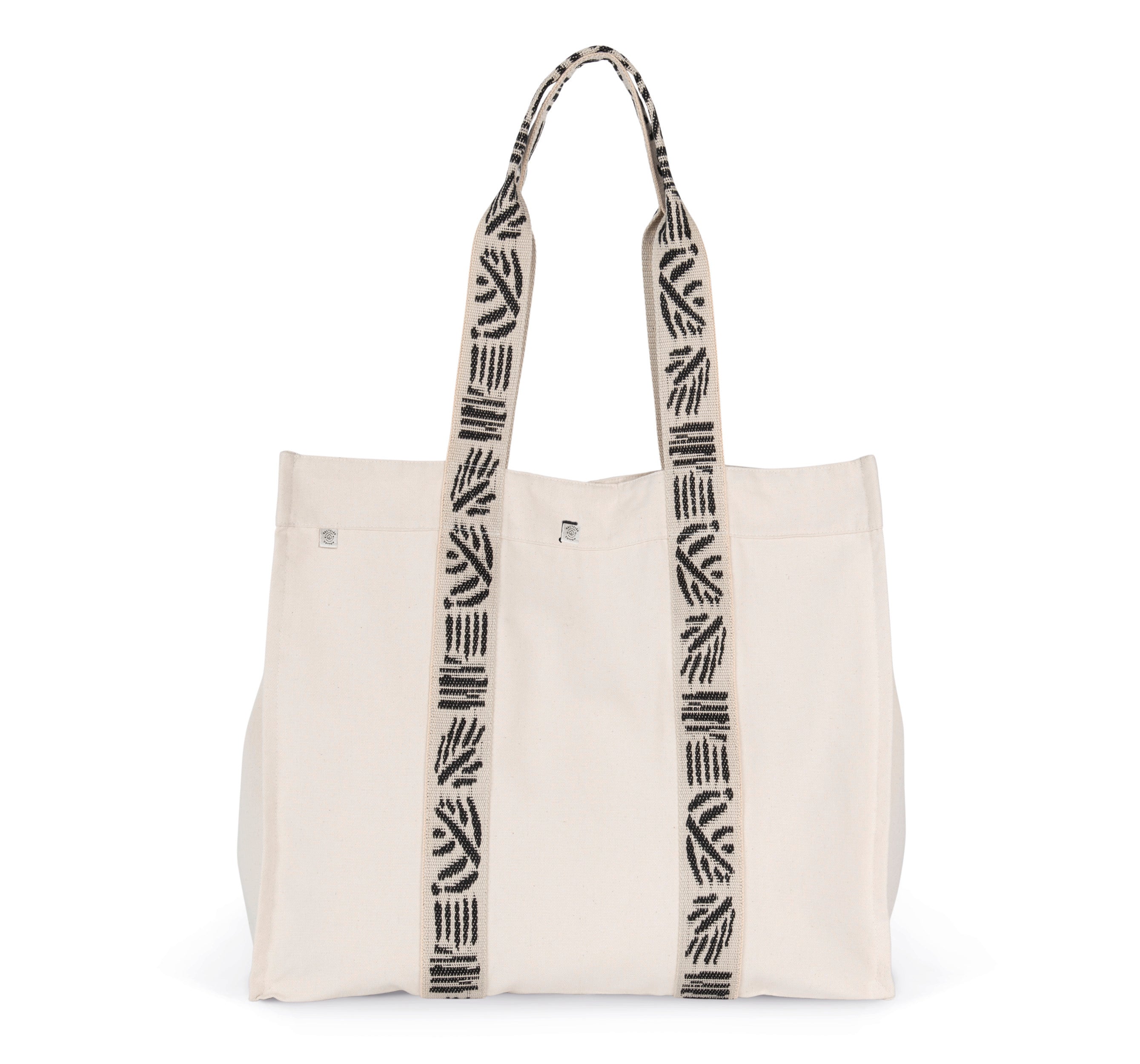 Grand sac shopping recyclé à soufflet