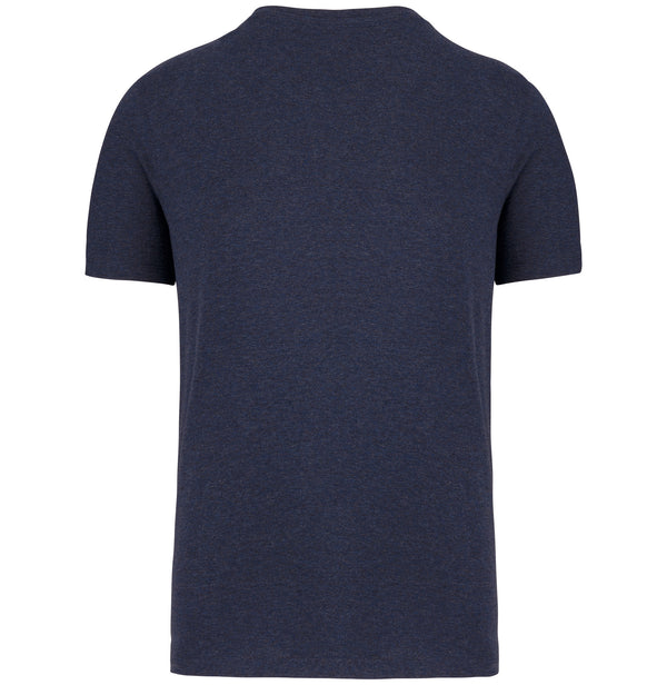 T-shirt écoresponsable henley manches courtes homme - 140 g