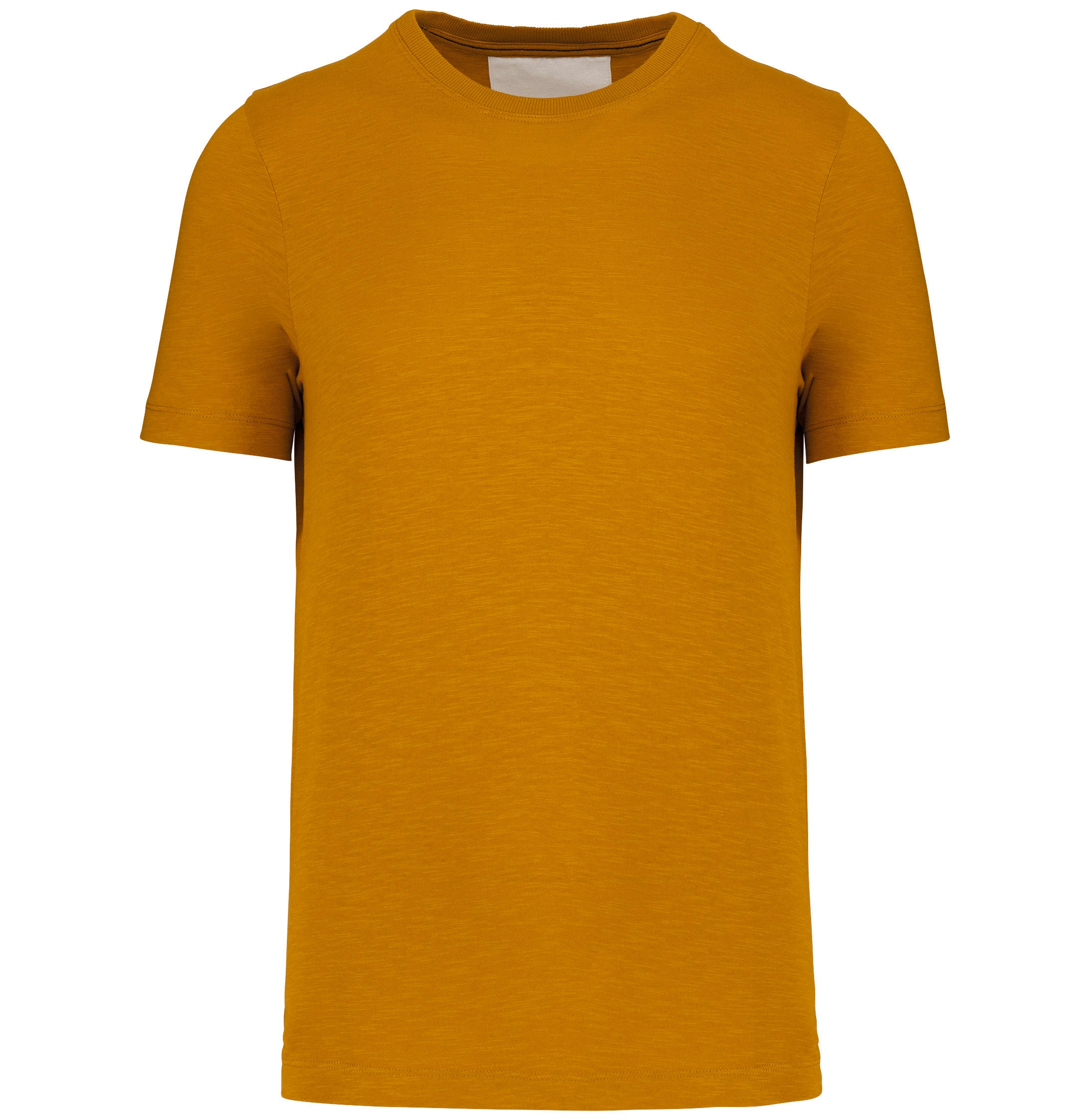 T-shirt slub écoresponsable col rond manches courtes homme - 160 g