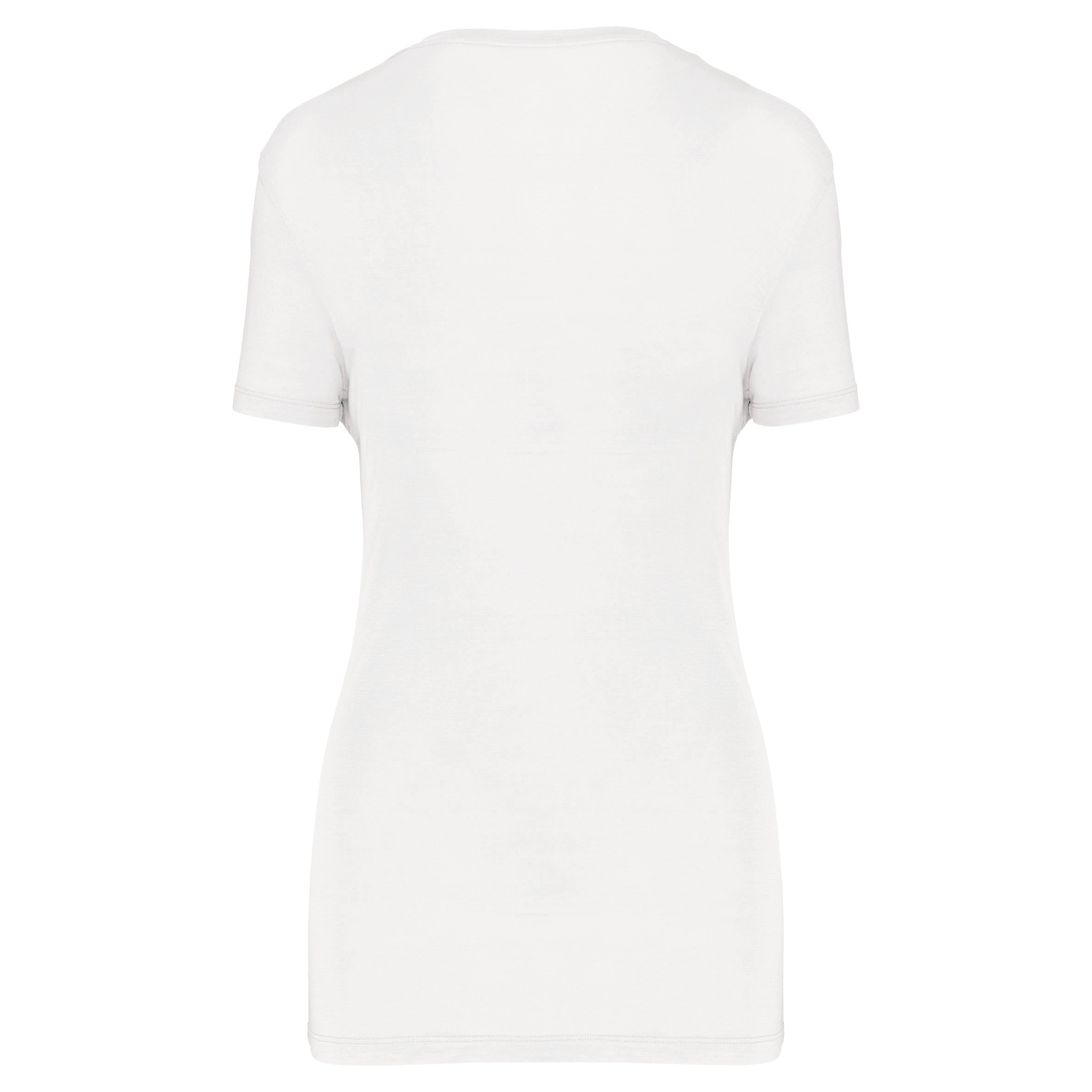 T-shirt Lyocell TENCEL™ col V manches courtes femme - 145 g