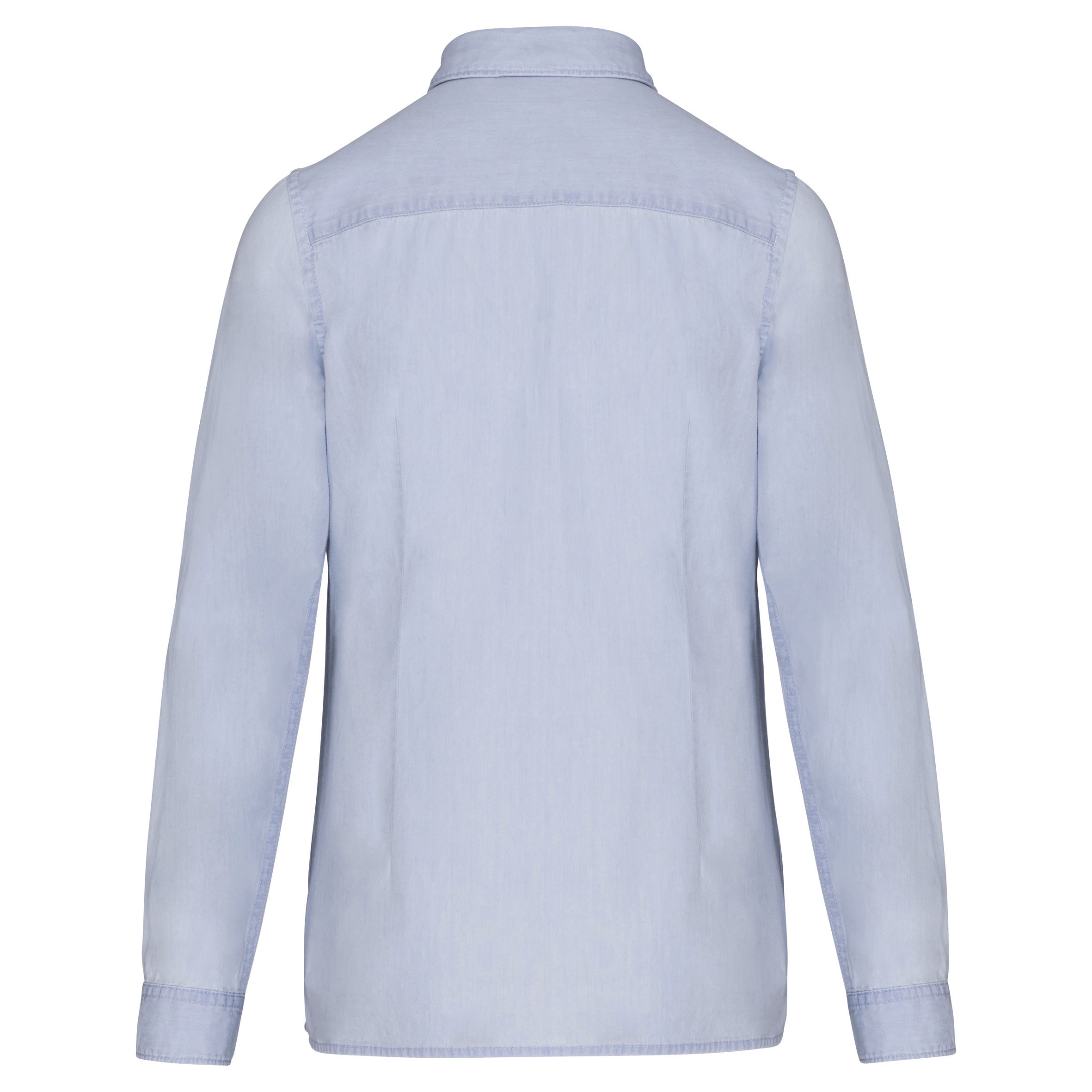 Chemise écoresponsable délavée en coton twill femme
