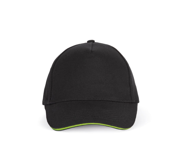 CAP WITH CONTRASTING SANDWICH - 5 PANELS