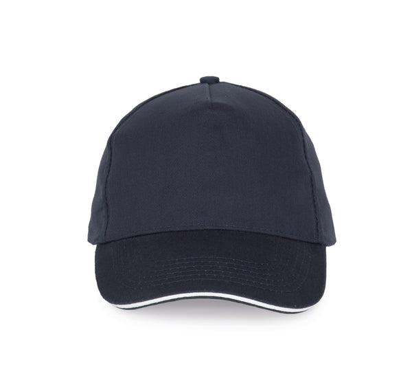 CAP WITH CONTRASTING SANDWICH - 5 PANELS