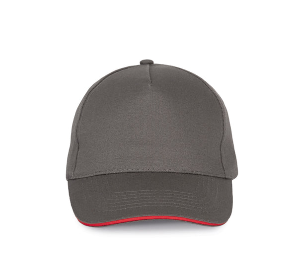 CAP WITH CONTRASTING SANDWICH - 5 PANELS