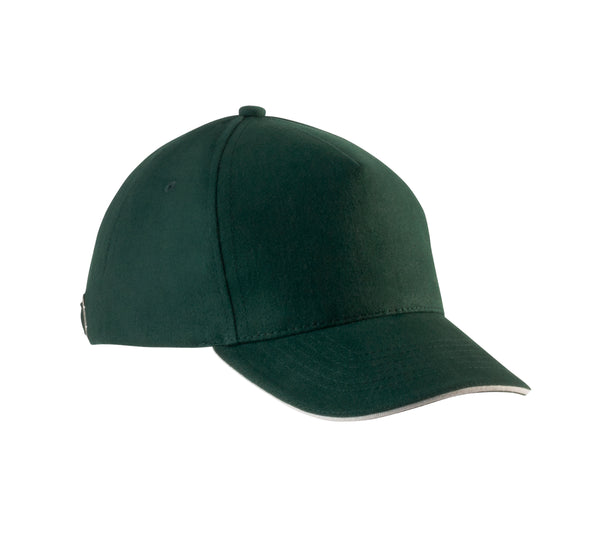 CHILDREN'S CAP WITH CONTRASTING SANDWICH - 5 PANELS