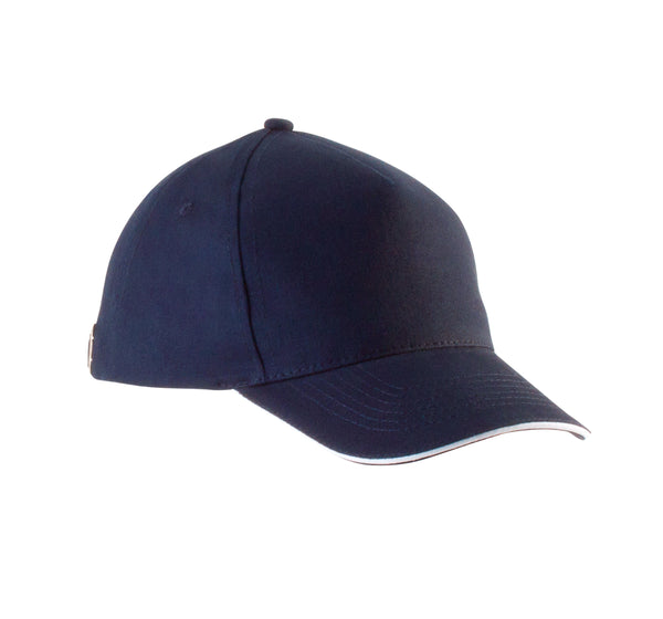 CHILDREN'S CAP WITH CONTRASTING SANDWICH - 5 PANELS