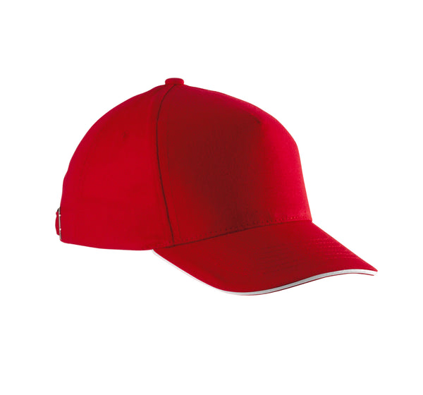 CHILDREN'S CAP WITH CONTRASTING SANDWICH - 5 PANELS