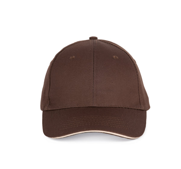 CAP WITH CONTRASTING SANDWICH - 6 PANELS