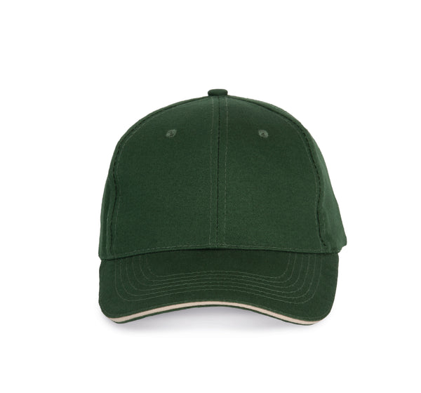 CAP WITH CONTRASTING SANDWICH - 6 PANELS