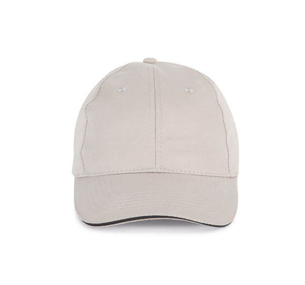 CAP WITH CONTRASTING SANDWICH - 6 PANELS