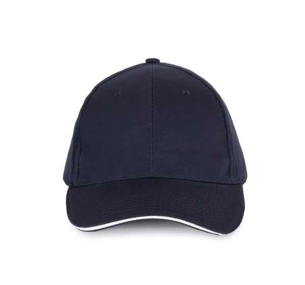 CAP WITH CONTRASTING SANDWICH - 6 PANELS