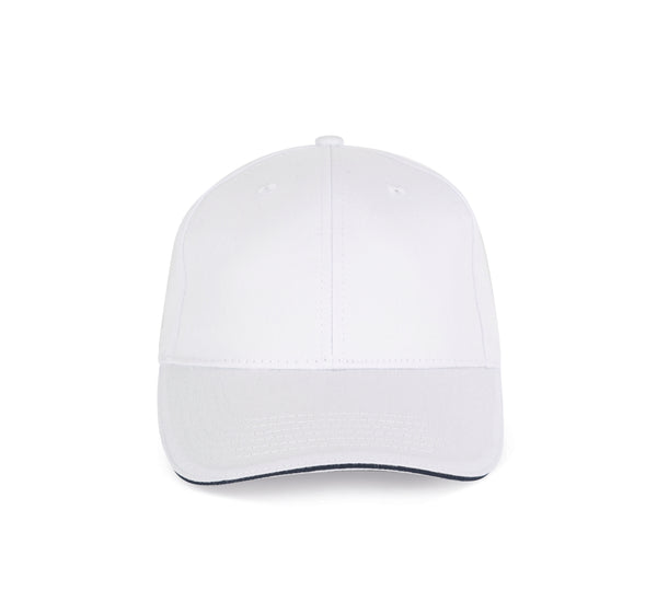 CAP WITH CONTRASTING SANDWICH - 6 PANELS