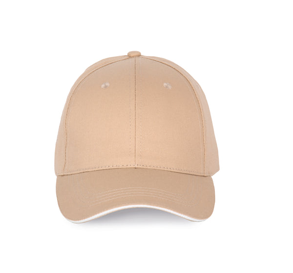 Cap with contrasting sandwich - 6 panels