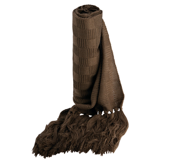 JACQUARD KNIT SCARF