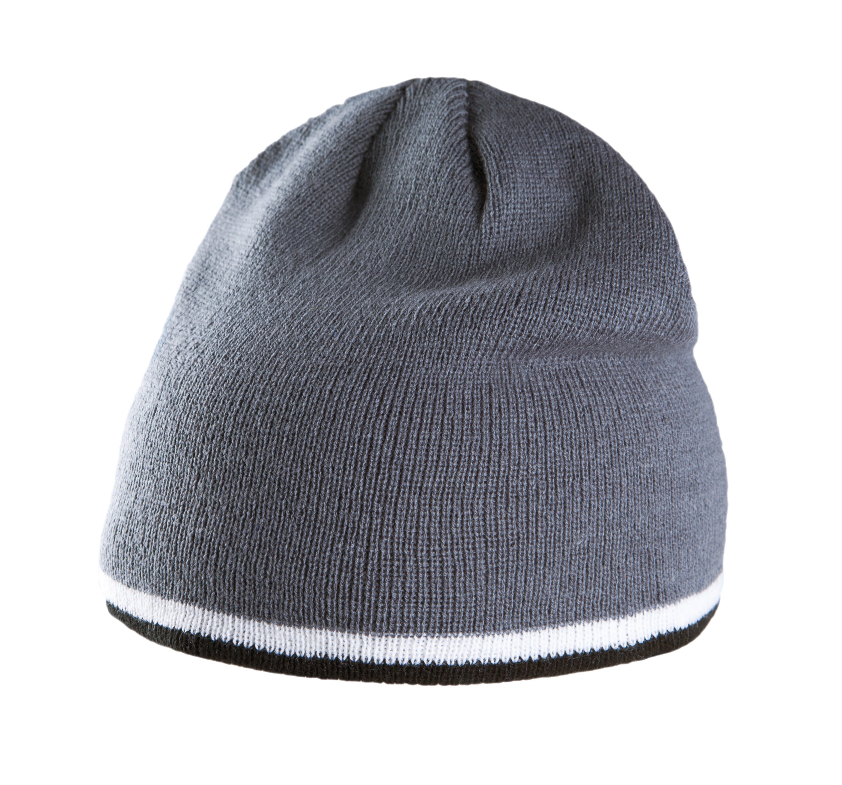 BONNET AVEC BANDE BICOLORE CONTRASTÉE