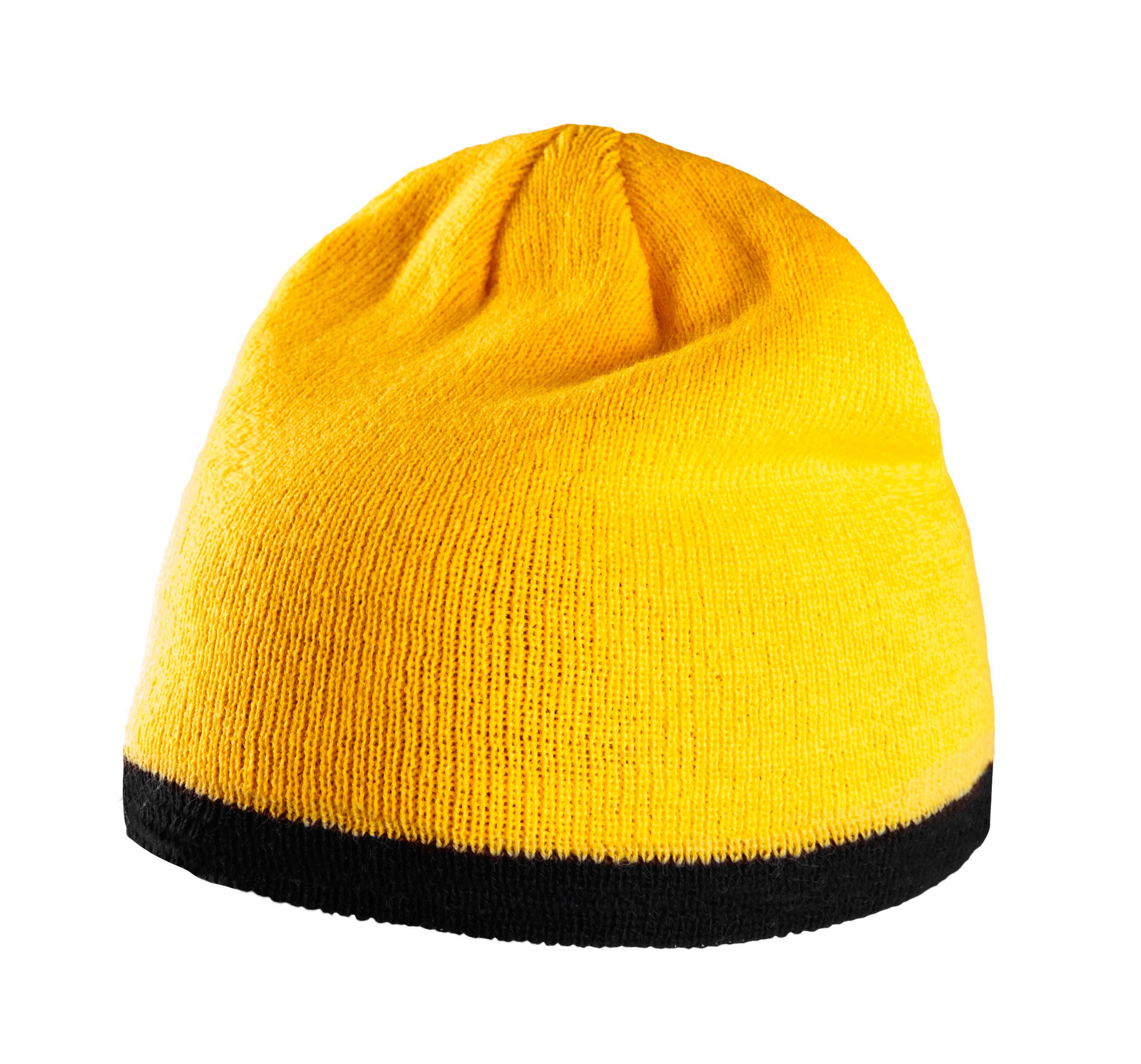 BONNET AVEC BANDE BICOLORE CONTRASTÉE