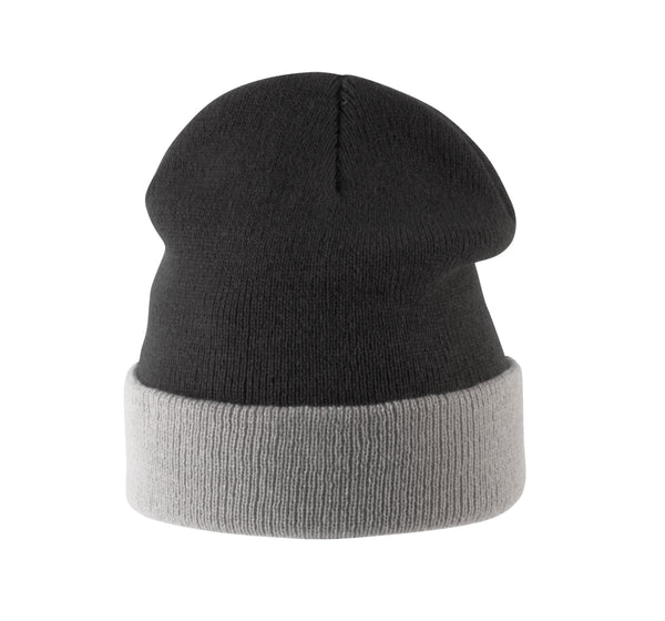 TWO-TONE CHILDREN'S HAT WITH CUFFS