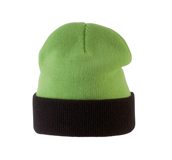 TWO-TONE CHILDREN'S HAT WITH CUFFS