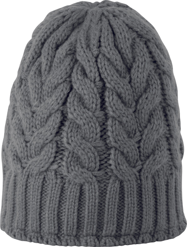 Cable knit beanie