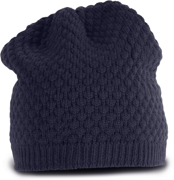 Knit Snowball Beanie