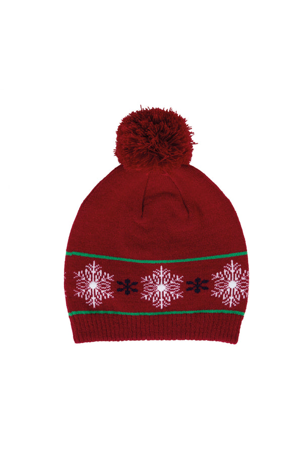 Christmas motif hat