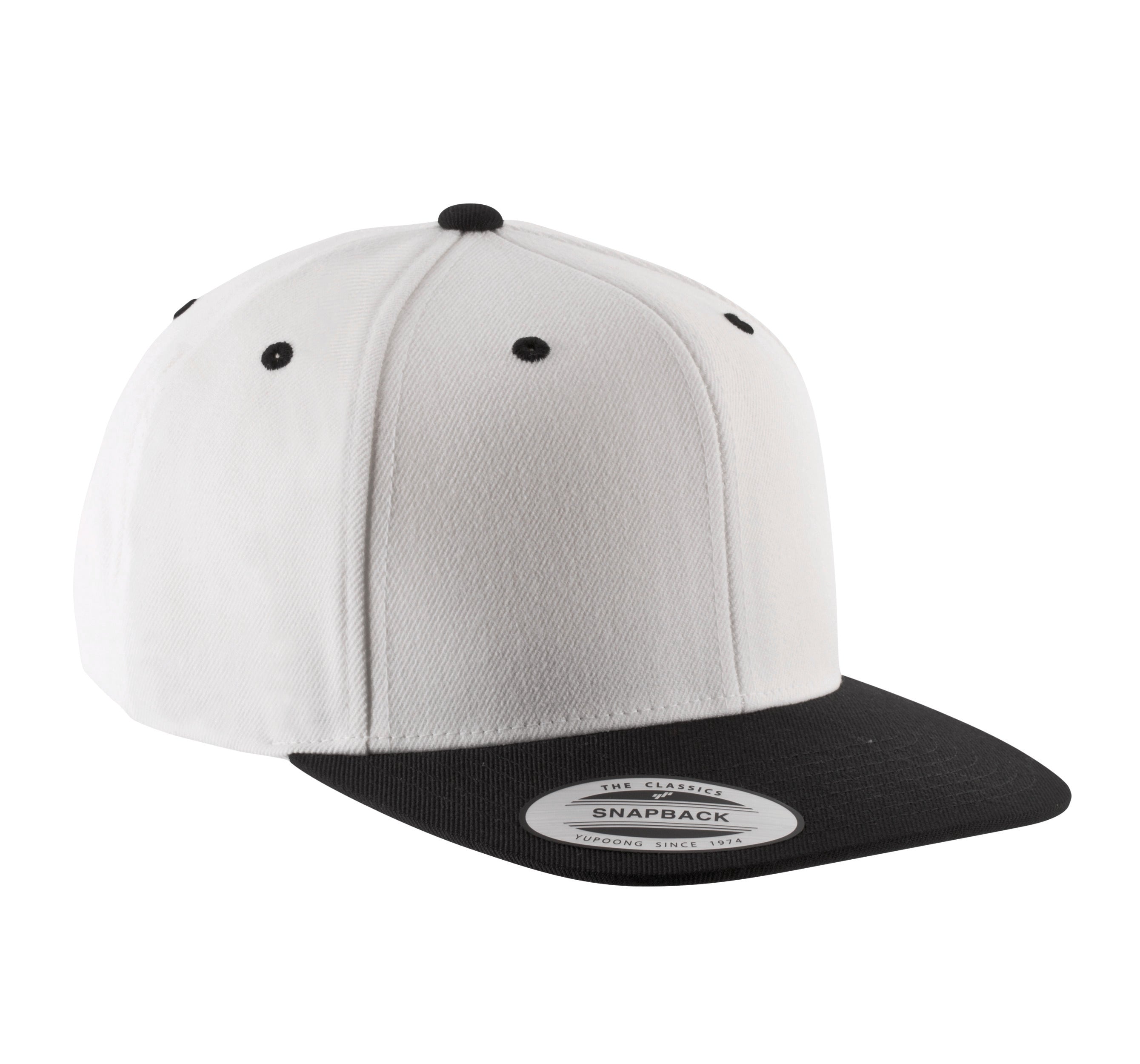 Casquette visière plate - 6 panneaux