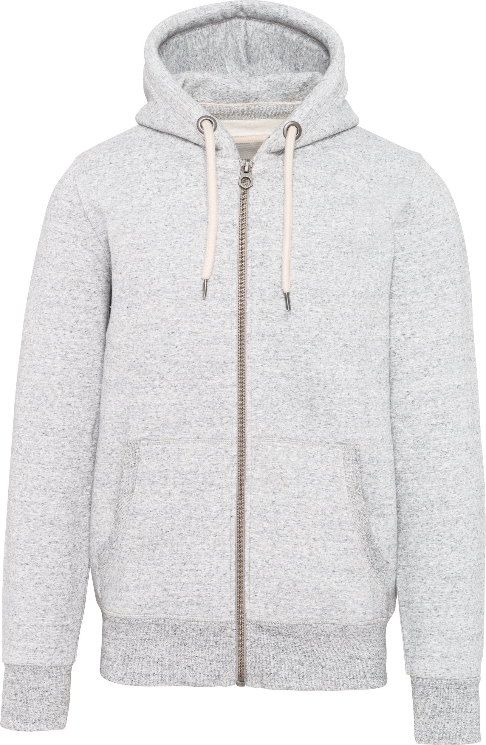Vintage herensweatshirt met capuchon en rits