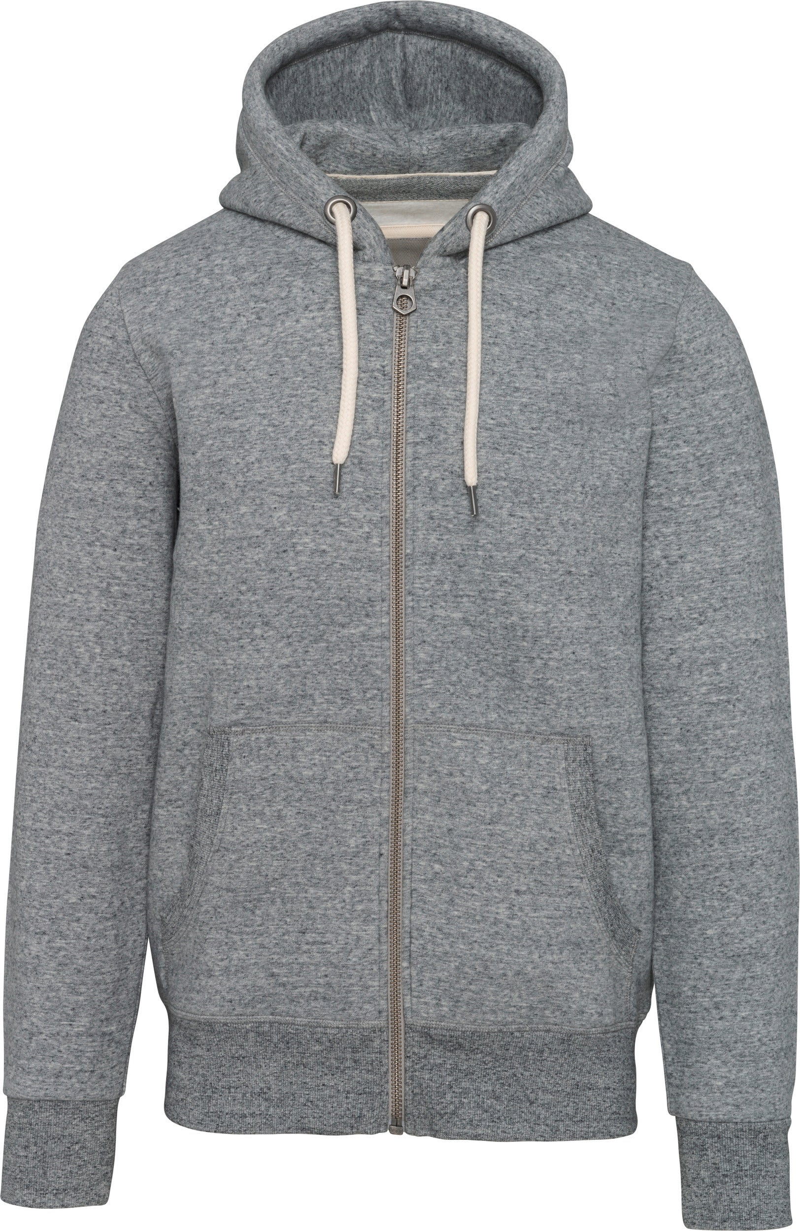 Vintage herensweatshirt met capuchon en rits